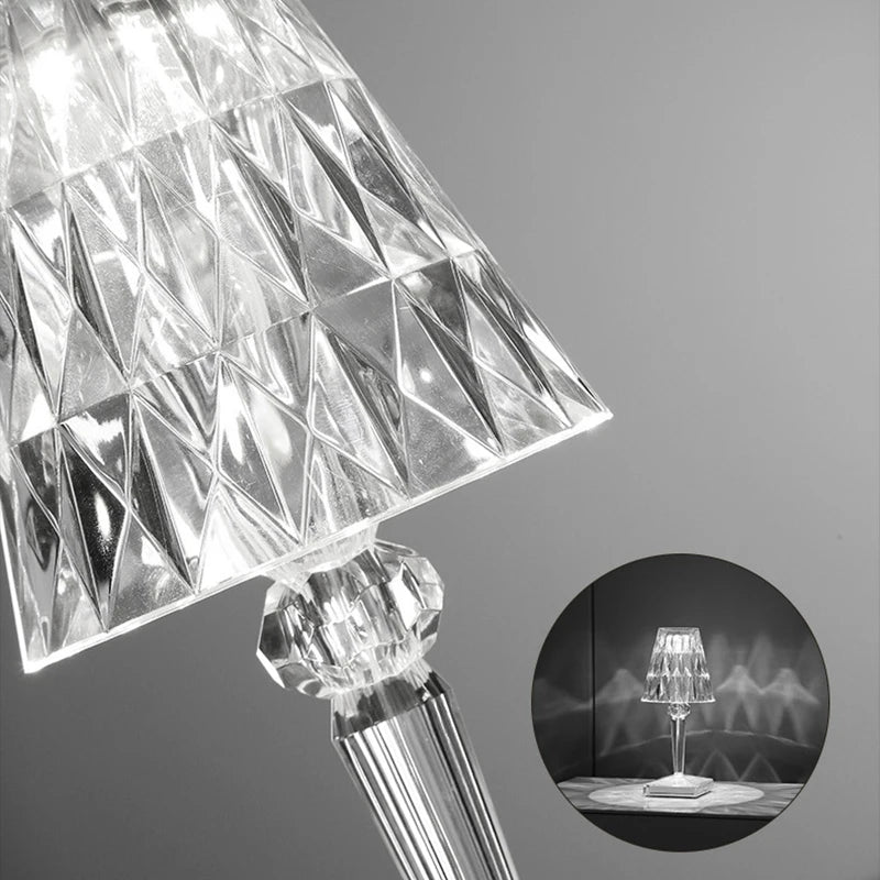 Acrylic Diamond Crystal Table Lamp