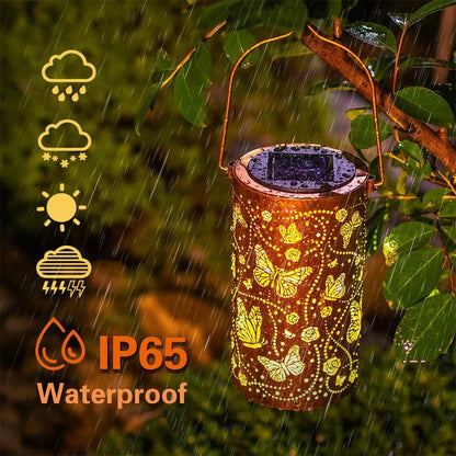 Solar Butterfly Garden Lantern