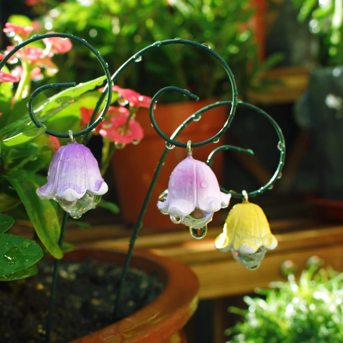 9pcs,Lily Of The Valley That Will Never Wither, Fairy Garden Accessories, Miniature Figurines, Micro Landscape For Fairy Garden,