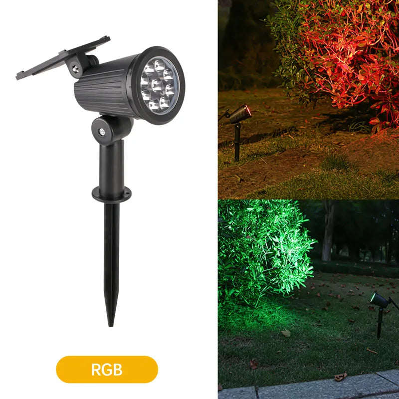 9 LED Solar Outdoor Spotlight