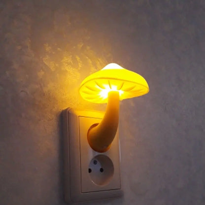 Plug-In Mushroom Wall Night Lamp