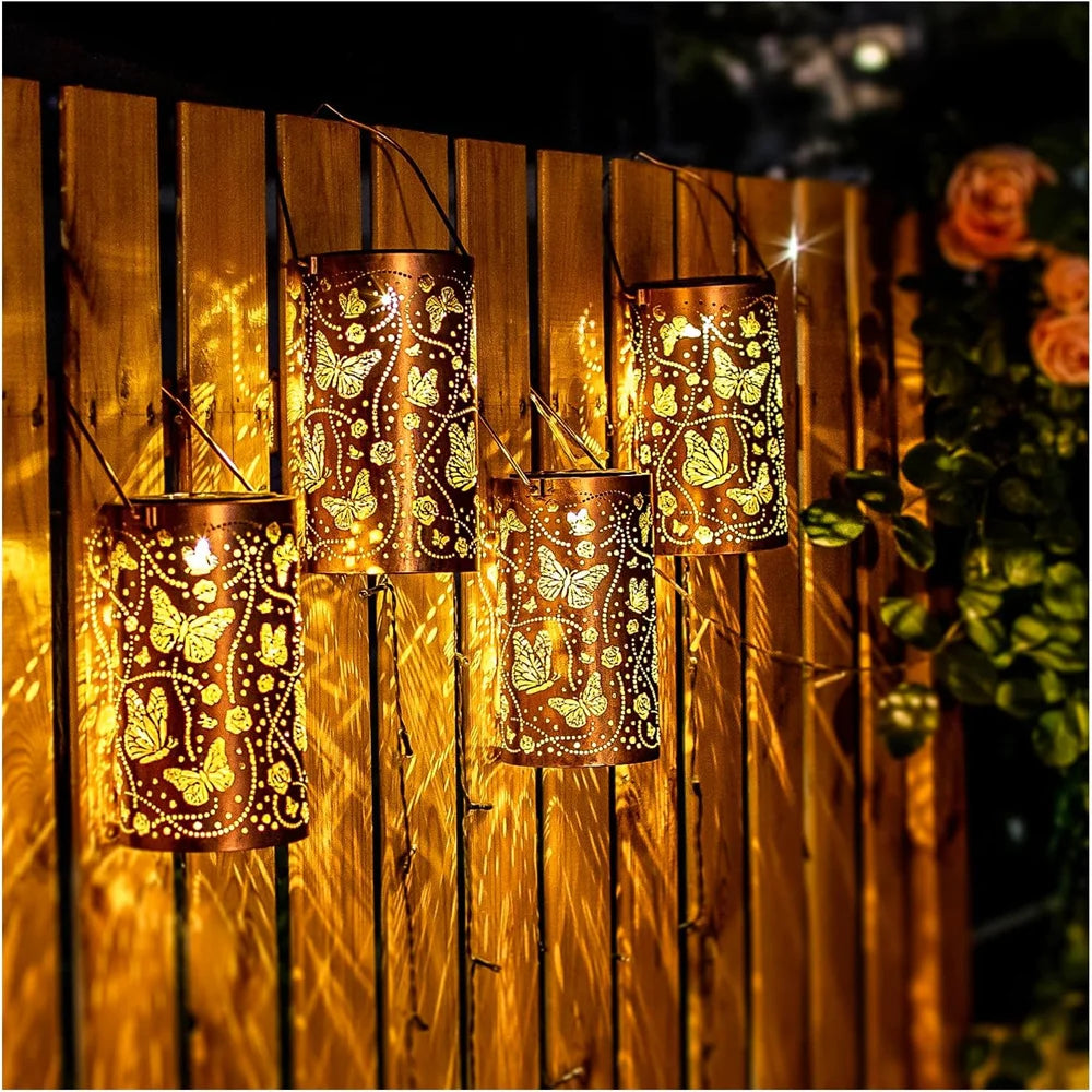 Solar Butterfly Garden Lantern