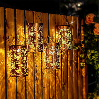 Solar Butterfly Garden Lantern