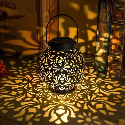 Solar Hollow Pattern Garden Lantern