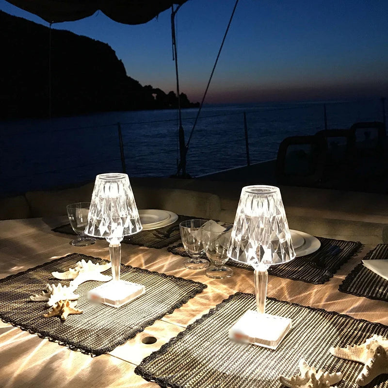 Acrylic Diamond Crystal Table Lamp