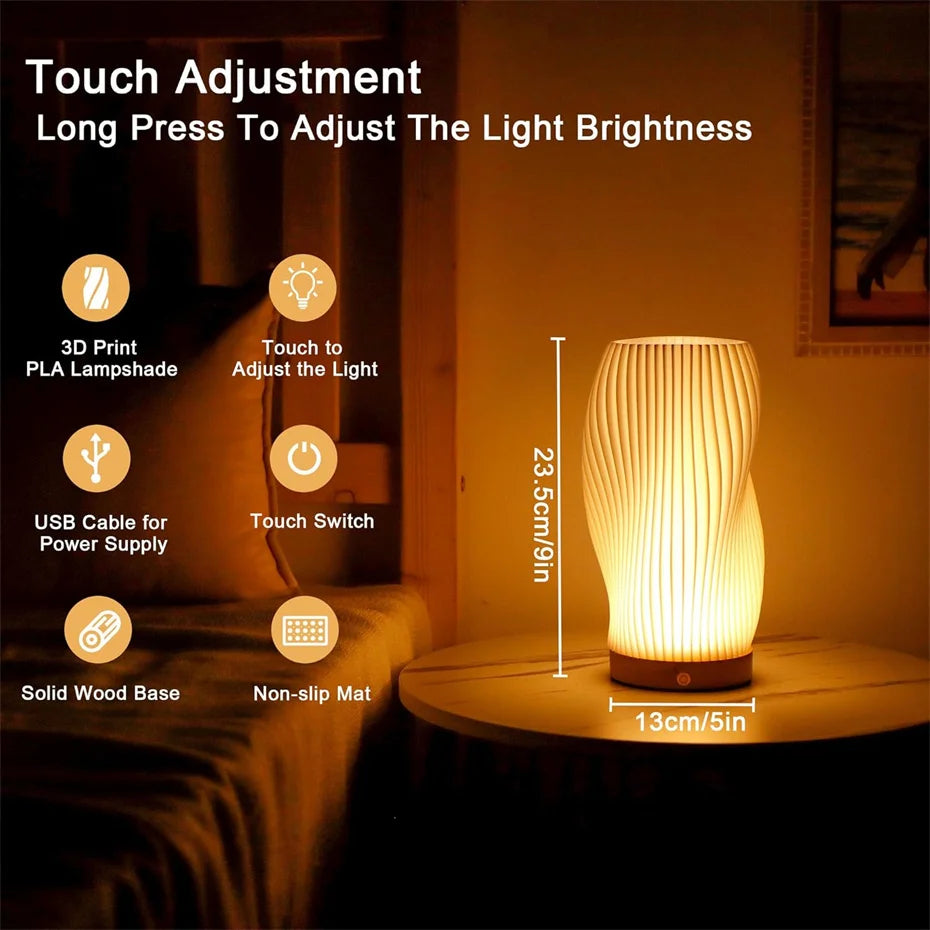 3D Printed Corn-Stalk Table Lamp